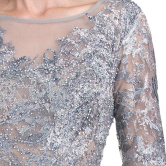 MAC DUGGAL Long Sleeve Embellished Gown - Picture 2 of 3